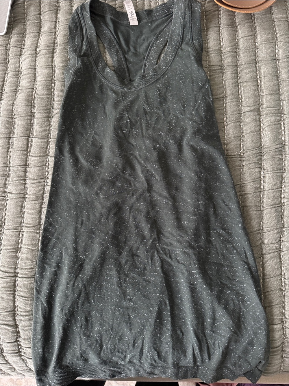 Athleta Women’s green Sparkle Racerback top